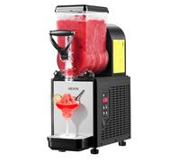 VEVOR Macchina per Granite Bevande Ghiacciate Capienza da 6 Litri, Macchina per Succo Granita Cocktail 275 W Temperatura Regolabile tra 3 a 10 °C per Cucina Feste Bar Preparazione di Bevande