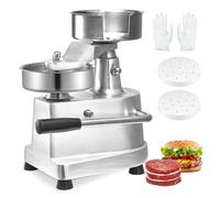 VEVOR Macchina per Hamburger Commerciale, Macchina per Hamburger Pressa Dimensioni 130mm, Pressa per Hamburger in Acciaio Inox per Formatura Carne 1000 Pezzi Carta per Hamburger, Pressa per Hamburger