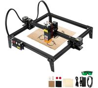 VEVOR Macchina per Incisione Laser, 310 x 300 mm Potenza 5,5 W 6000 mm/min Incisione Laser in Lega di Alluminio per Carta, Legno, Pelle, Stoffa, Plastica, Acrilico, Superficie Metallica Verniciata