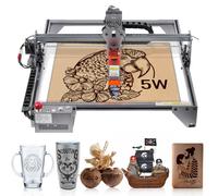 VEVOR Macchina per Incisione Laser 5W Incisore Laser 61 x 58 x 27cm Area di Lavoro 41 x 40cm Velocità di Movimento 10000 mm/min Punto Compresso Protezione Occhi Taglio Laser Legno Metallo Acrilico