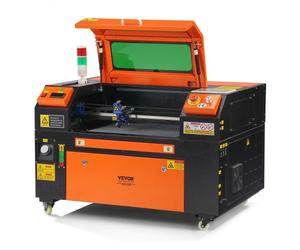 VEVOR Macchina per Incisione Laser CO2 Compatta Piano di Lavoro 30x50cm Potenza 50W Spessore di Taglio Max. 6mm Velocità di Incisione 0-500 mm/s, Macchina da Taglio per Incisione Tubo Incisore CO2