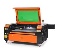 VEVOR Macchina per Incisione Laser CO2 Compatta Piano di Lavoro 60x90cm Potenza 100W Spessore di Taglio Max. 15mm Velocità di Incisione 0-500 mm/s, Macchina da Taglio per Incisione Tubo Incisore CO2