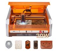 VEVOR Macchina per Incisione Taglierina Incisore Laser 20 W, Macchina per Incisione con Custodia 30000 mm/min, Incisore con Area di Lavoro 400 x 400 mm Lunghezza d'Onda 455nm, per Legno, Pelle, Vetro