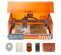 VEVOR Macchina per Incisione Taglierina Incisore Laser 20 W, Macchina per Incisione con Custodia 7000 mm/min, Incisore con Area di Lavoro 300 x 300 mm, per Legno, Pelle, Vetro, Classe 1