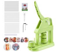VEVOR Macchina per la Creazione di Spille 32 mm in Plastica, Pressa con 500 Componenti Libretto Magico Taglierina Circolare e Chiavi Esagonali, Impugnatura Ergonomica Rinforzata, per Regali Fai Da Te