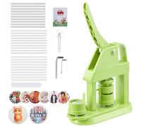 VEVOR Macchina per la Creazione di Spille 32 mm in Plastica, Pressa con 500 Componenti Libretto Magico Taglierina Circolare e Chiavi Esagonali, Impugnatura Ergonomica Rinforzata, per Regali Fai Da Te