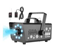 VEVOR Macchina per Neve 800 W, Macchina per Produzione di Neve Portatile Appesa Luce LED Serbatoio da 1 Litri, Macchina per Fiocchi di Neve con Telecomando, Macchina per Neve Finta per Feste Eventi