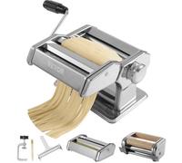 VEVOR Macchina per Pasta in Acciaio Inox 430 Manuale Tagliapasta da Banco Spessore Regolabile 0,3-3mm, Macchina Manuale per Pasta Fresca Fatta a Casa Acciaio Inox per Preparazione di Spaghetti Lasagna