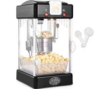 VEVOR Macchina per Popcorn, 240 x 275 x 475 mm Macchina Popcorn Elettrico 300 W Bollitore Peso 3,25 kg, Produrre per Lotto, Macchina per Popcorn da Tavolo, Include 2 Misurini, Stile Cinema, Nero