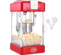 VEVOR Macchina per Popcorn Macchina per Popcorn da Tavolo 300W con Porta Rosso
