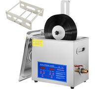 VEVOR Macchina per Pulizia di Dischi in Vinile a Ultrasuoni 6 L con Stendino