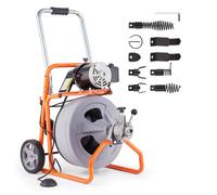 VEVOR Macchina Pulizia Scarichi 100 Piedix1/2 Pollici Alimentazione Automatica