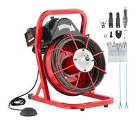 VEVOR Macchina per Pulizia Scarichi Trivella Scarichi 50 Piedi x 3/8 Pollici