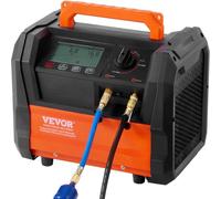 VEVOR Macchina per Recupero Refrigerante AC Portatile a Doppio Cilindro da 1 HP con Motore Brushless da 3000 Giri/min, Strumento per Riciclaggio del Refrigerante Freon per Autoveicoli HVAC Domestico