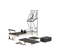 VEVOR Macchina per Riformatore per Pilates, Attrezzatura in Lega di Alluminio per Allenamento Forza con Doppia Resistenza, Scatola, Tavola Salto, per Utenti Avanzati e Principianti, 153 kg