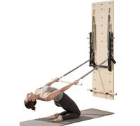 VEVOR Macchina per Riformatore per Pilates da Parete, Trampolino in Legno d'Acero, Attrezzatura con Molle di Resistenza, Adatto per Flessibilità Equilibrio, Allenamento in Palestra a Casa