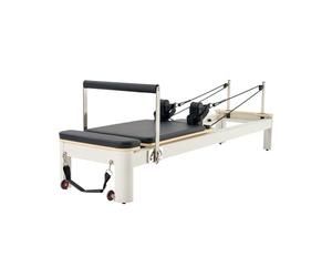 VEVOR Macchina per Riformatore per Pilates, Letto con Seduto Scatola, per Casa Palestra Utenti Avanzati e Principianti, Attrezzatura con Doppia Resistenza Molla e Corda 2450x710x930mm