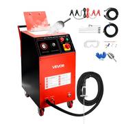 VEVOR Macchina per Sabbiatura a Ghiaccio Secco, Capacità 7,5 kg, con 4 Ugelli, Pressione e Quantità di Ghiaccio Secco Regolabili, Pulitore a Sabbiatura Mobile per Auto, Navi, Aviazione