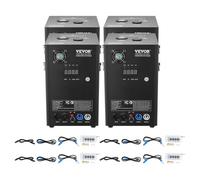 VEVOR Macchina per scintille 700 W 4 Pz Macchina pirotecnica Macchina in lega di alluminio Controllore DMX Regolabile 2-5m Macchina per scintille fredde 7 min spettacoli DJ, feste