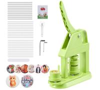 VEVOR Macchina per Spille Diametro 25 mm, Pressa a Mano in Plastica con 500 Componenti Libretto Magico Taglierina Circolare e Chiavi Esagonali, Impugnatura Ergonomica Rinforzata, per Spille Decorative
