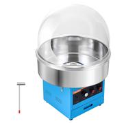 VEVOR Macchina per Zucchero Filato con Coperchio Trasparente 1000 W Rosso