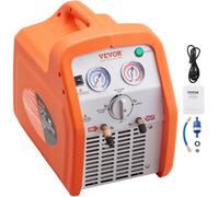 VEVOR Macchina Portatile per Recupero di Refrigeranti III IV V 1CV Velocità di Rotazione 1750 giri/min, Recuperatore Cilindro Doppio per Refrigeranti con Manometro Protezione Alta Pressione 38,6 bar