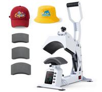 VEVOR Macchina Pressa a Caldo per Cappelli Pressa a Caldo con 4 Piastre Intercambiabili, Macchina per Trasferimento Termico Fai-da-te per Progetti di Pressatura di Vinile Sublimazione Controllo LED