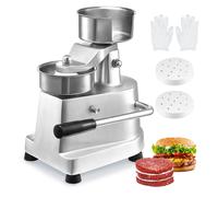 VEVOR Macchina Pressa Manuale in Acciaio Inox per Hamburger Commerciale 100mm