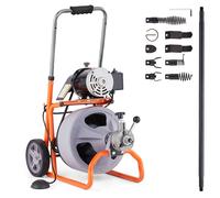VEVOR Macchina Pulizia Scarichi 100 Piedi x 3/8 Pollici Alimentazione Automatica