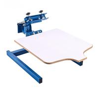 VEVOR Macchina Serigrafica a 1 Colore 1 Stazione Piano Stampa 540 x 450 mm, a Tensione Regolabile, Acciaio al Carbonio Verniciato a Polvere, per Abbigliamento Fai Da Te, Uso Domestico e Commerciale