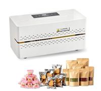 VEVOR Macchina Sigillatrice a Nastro Continuo, Sigillatrice per Imballaggio con Controllo Digitale della Temperatura, Spegnimento Automatico per Sacchetti di Plastica Larghezza di Saldatura 8-12 mm