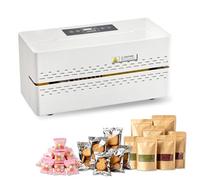 VEVOR Macchina Sigillatrice a Nastro Continuo, Sigillatrice per Imballaggio con Controllo Digitale della Temperatura, Spegnimento Automatico per Sacchetti di Plastica Larghezza di Saldatura 8-12 mm