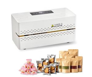 VEVOR Macchina Sigillatrice a Nastro Continuo, Sigillatrice per Imballaggio con Controllo Digitale della Temperatura, Spegnimento Automatico per Sacchetti di Plastica Larghezza di Saldatura 8-12 mm