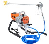 VEVOR Spruzzatore di Vernice 1500 W, Macchine per Verniciatura Airless a Spruzzo Airless Elettrica, Macchina a Spruzzo per Vernice con Tubo Flessibile, per Casa Navi Strutture Metalliche Industriali
