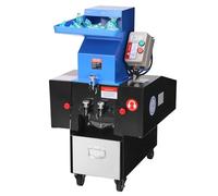 VEVOR Macchina Trituratrice di Plastica, 3 CV/2,2 kW Trituratore per Materie Plastiche, Capacità 100-150 kg/h con Ruote, Lama SDK-11 e Maglia da 6 mm per PVC ABS PTFE, 380 V 50 Hz Trifase