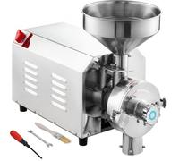 VEVOR Macinatore per Soia e Spezie 3000W Macinatore per Mais 100 KG/H Macinatore per Mais in Acciaio Inossidabile Macchina per Macinazione Industriale per Farina per Pepe Soia Arachidi Grani di Mais