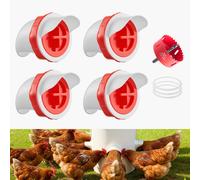 VEVOR Mangiatoia per Polli con 4 Porte di Alimentazione Gravità Automatica