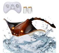 VEVOR Manta Ray Giocattolo con Telecomando, Robot Manta Ray Simulato ad Alta Frequenza a 2,4 GHz con Luce, Giocattolo per Piscina, Vasca da Bagno Lago, Giocattolo Acquario per Bambini più di 6 Anni