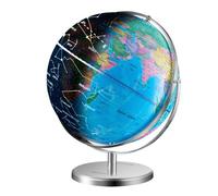 VEVOR Mappamondo Lingua Solo in Inglese, Globo Terrestre Educativo, Mappa Stampata in HD, con Supporto Pesante Metallo Luce Notturna della Costellazione a LED, per Apprendimento Bambini, 330,2 mm
