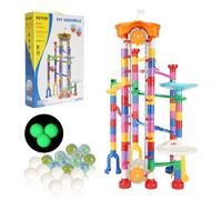 VEVOR Marble Run Set, 230 pezzi con Ascensore Motorizzato, con 15 Biglie Plastica, Labirinto Biglie, Gioco Costruzione di Blocchi Cervello, Pista Apprendimento Educativo, Giocattoli STEM, per Bambini