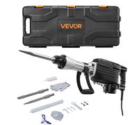 VEVOR Martello Demolitore Elettrico per Calcestruzzo 2800 W 1200 BPM 2 Scalpelli