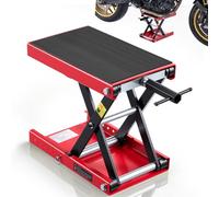 VEVOR Martinetto a Forbice per Moto, Piattaforma di Sollevamento Compatta Carico Max 499 kg, Escursione di Sollevamento 9,5-34 cm per Manutenzione Moto da Officina Garage, Sollevatore in Acciaio