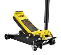 VEVOR Martinetto da Pavimento a Basso Profilo 3 Tonnellate Martinetto da Pavimento da Corsa in Acciaio per Carichi Pesanti con Pompa a Sollevamento a Doppio Pistone, Campo di Sollevamento 75-495 mm