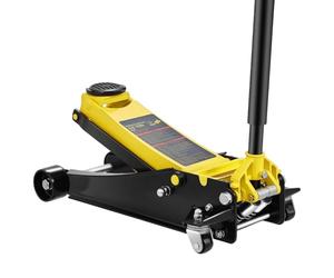 VEVOR Martinetto da Pavimento a Basso Profilo 4 Tonnellate Martinetto da Pavimento da Corsa in Acciaio per Carichi Pesanti con Pompa a Sollevamento a Doppio Pistone, Campo di Sollevamento 100-533 mm
