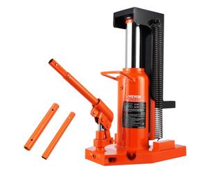 VEVOR Martinetto Idraulico 263 x 190 x 287 mm Martinetto per Macchina, Sollevatore 5 Tonnellate sulla Punta, con Capacità di Sollevamento 10 Tonnellate, Martinetto Idraulico ad Aria per Industria