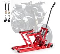 VEVOR Martinetto Idraulico Compatto per Motocicletta, Cric Idraulico di Sollevamento per Moto Carico Max 680 kg Altezza Sollevamento Regolabile tra 11,5-38,5 cm, Manutenzione da Officina Garage