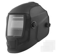 VEVOR Maschera per Saldatura Colori Reali Oscuramento Automatico 93 x 43 mm Nero