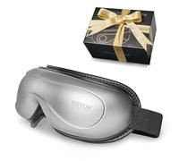 VEVOR Massaggiatore per Gli occhi con Calore, Maschera per Massaggio degli Occhi Riscaldata, 5 Modalità, Musica Bluetooth, Pieghevole a 180° per Emicranie, Affaticamento degli Occhi, Occhiaie, Grigio
