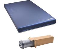 VEVOR Materasso per Letto Ospedaliero in Schiuma a Doppio Strato, Capacità 294,8 kg, con Ridistribuzione della Pressione, Impermeabile per Case di Cura e Assistenza Domiciliare, 2030 x 1067 x 153 mm