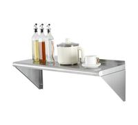 VEVOR Mensola da Parete Scaffale Cucina Portaoggetti Acciaio Inox Portata 113kg